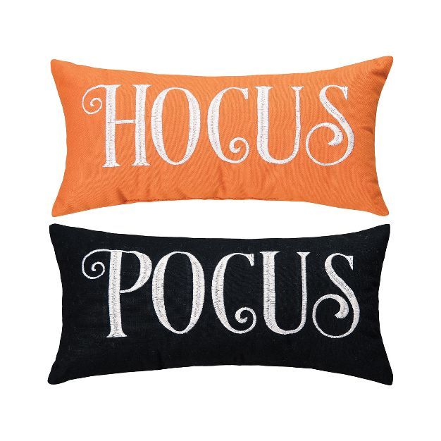 C&F Home Hocus Pocus Reversible Petite 6" x 12" Embroidered Throw Pillow | Target