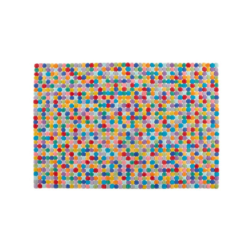 5x8' Rainbow Dot Rug + Reviews | Crate and Barrel | Crate & Barrel