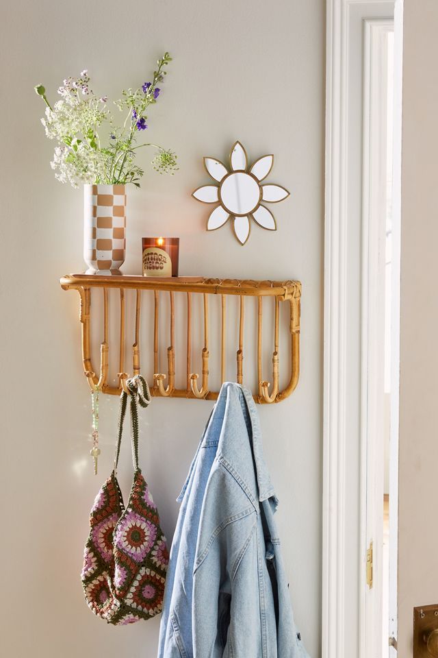 Kamal Entryway Multi-Hook Wall Shelf | Urban Outfitters (US and RoW)