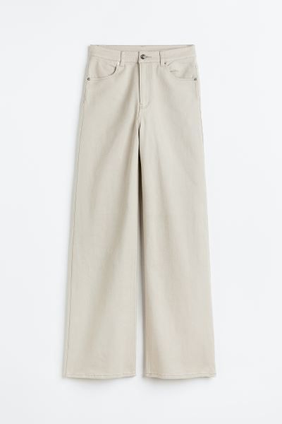 Wide-leg Twill Pants | H&M (US)