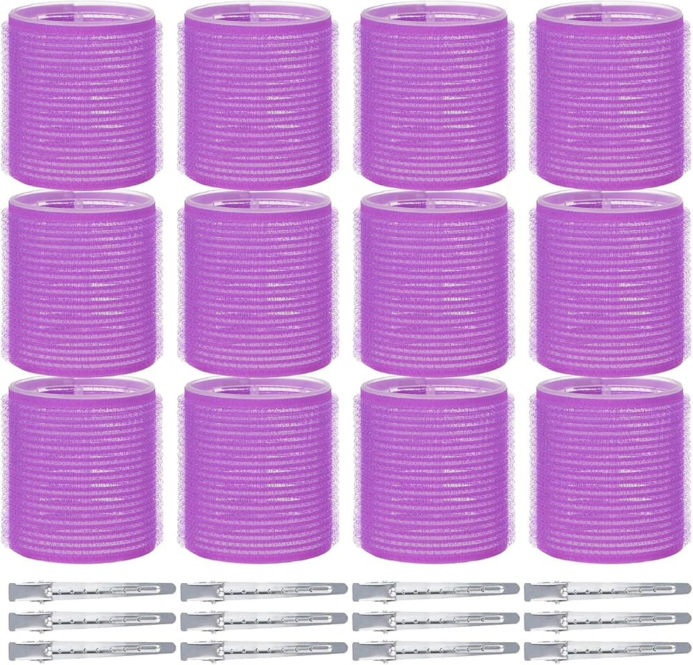 PandyCare Hair roller set 24PCS, Velcro Rollers Curlers for Long Medium Short Hair, No Heat, Hair... | Amazon (US)