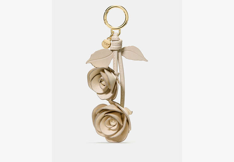 Kate Spade Charmed Rose Bag Charm, Cashew Milk | Kate Spade Outlet