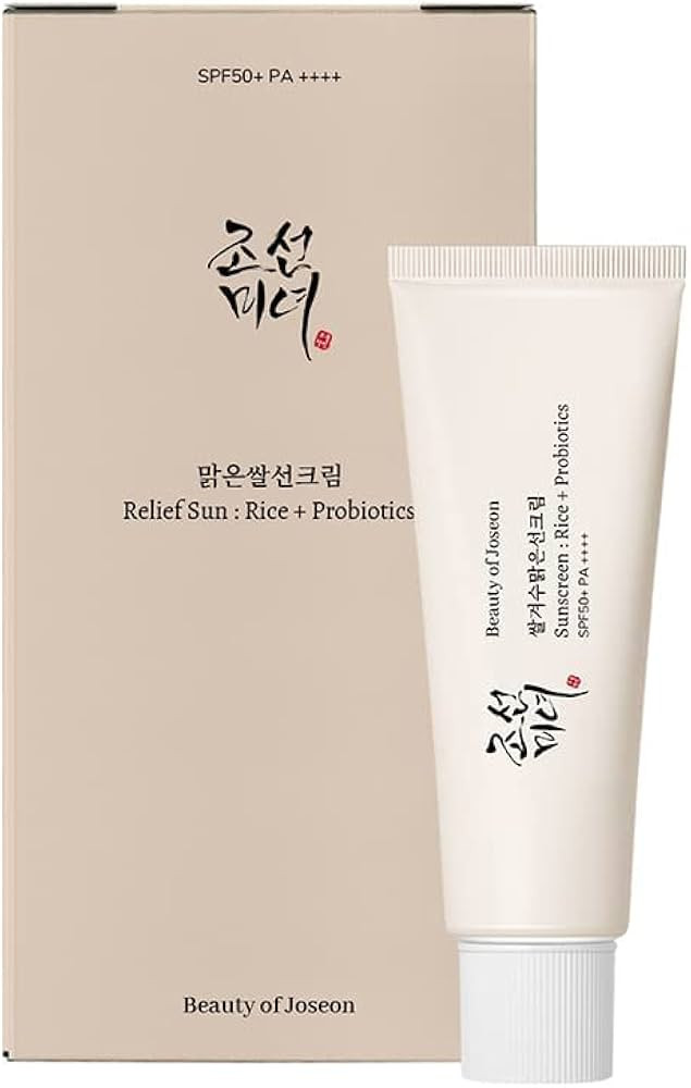 Relief Sun Sunscreen Korean Sunscreen, Rice Organic Sunscreen SPF50 PA++++, Nourishing Skin Prote... | Amazon (US)