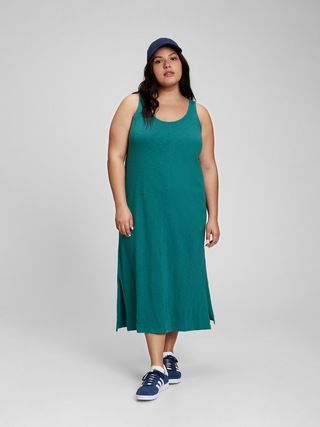 Scoopneck Sleeveless Midi Dress | Gap Factory