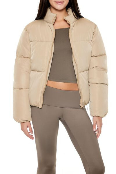 Channel-Stitched Puffer Jacket | Forever 21