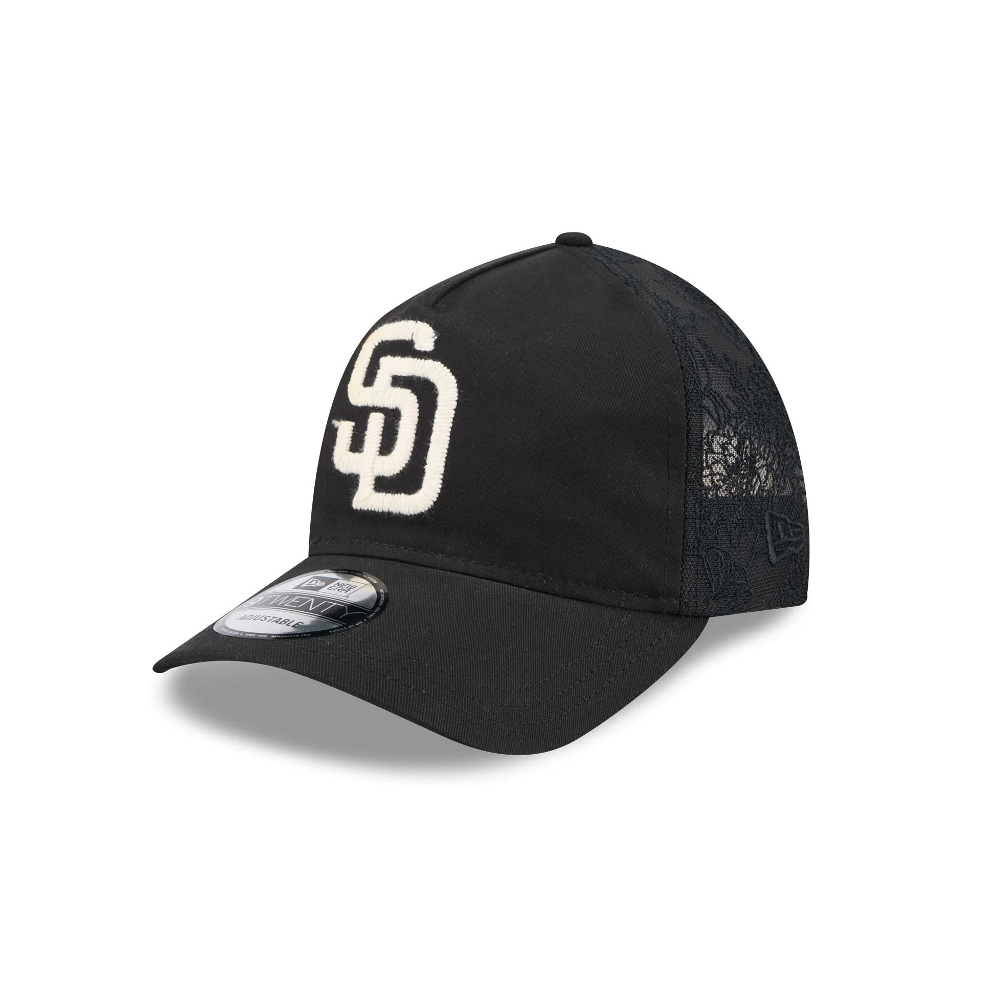 San Diego Padres Embroidered Mesh 9TWENTY A-Frame Adjustable Hat | New Era (US)