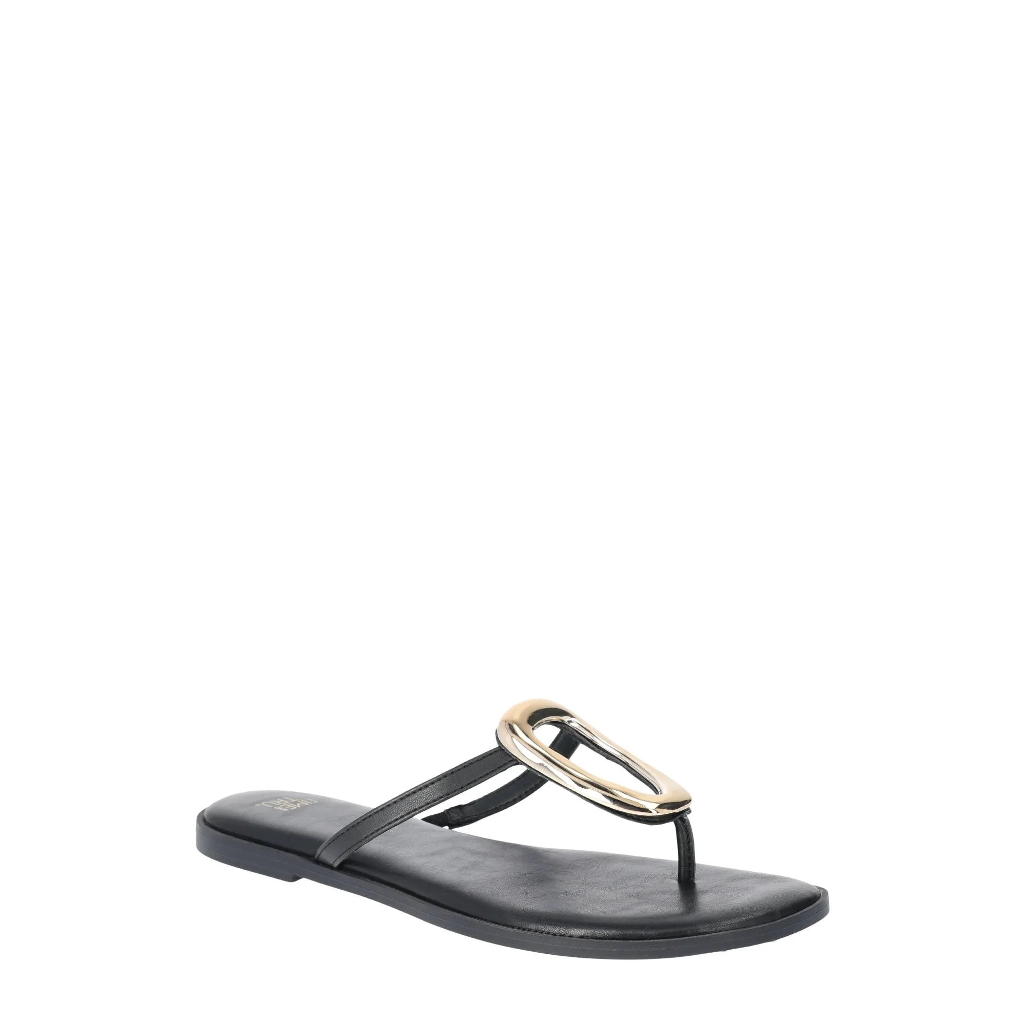 Time and Tru Women's Ornament Thong Sandals - Walmart.com | Walmart (US)