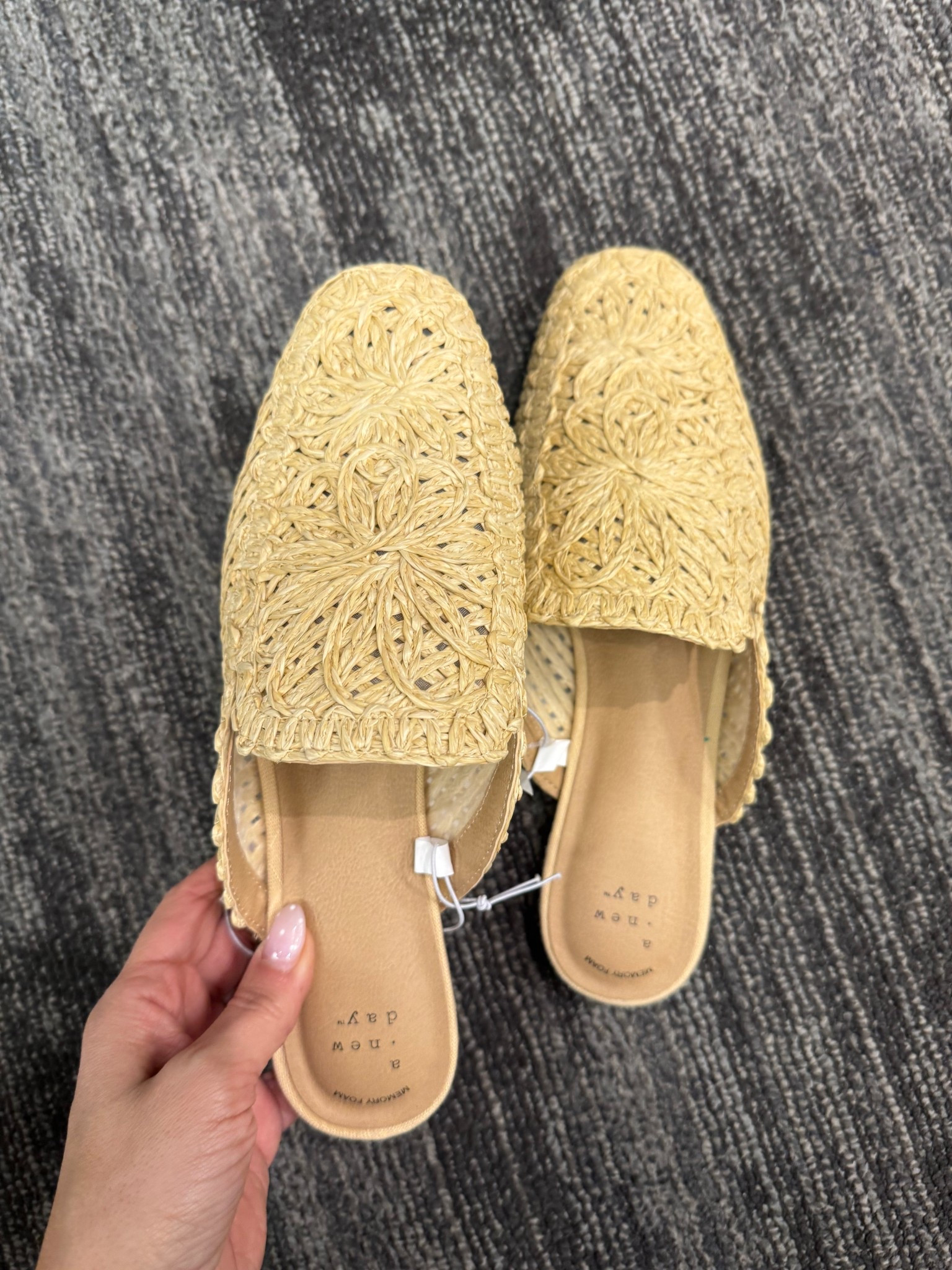 Cute rattan mules from Target 
New spring shoes 

#LTKootd #LTKWorkwear