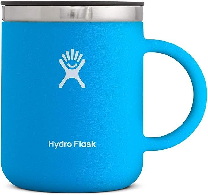 Hydro Flask 12 oz Travel Coffee Mug - Stainless Steel & Vacuum Insulated - Press-In Lid - Pacific | Amazon (US)