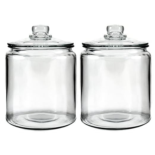 Anchor Hocking Heritage Hill Glass 0.5 Gallon Storage Jar, Set of 2 | Amazon (US)