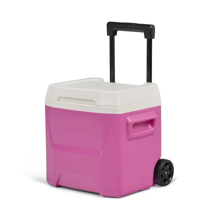 Igloo 16 QT Laguna Ice Chest Cooler with Wheels, Pink | Walmart (US)