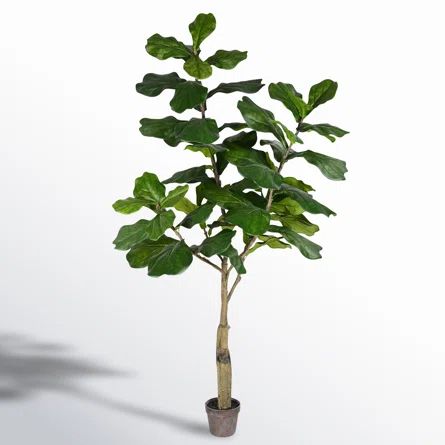 Faux Fiddle Leaf Fig Tree in Pot | Wayfair North America