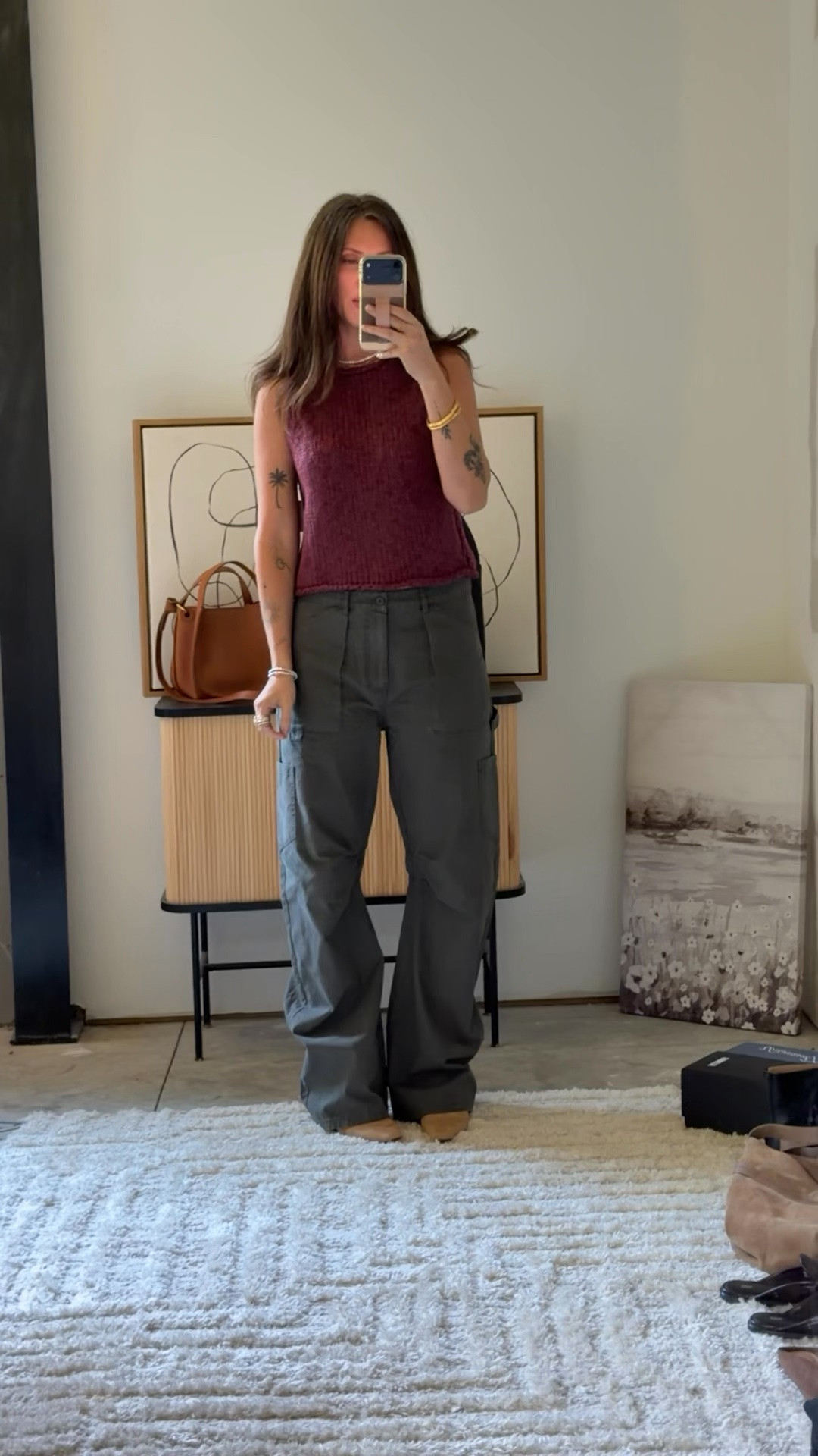 Wearing the medium pants and small top

#LTKPlusSize #LTKOver40 #LTKSeasonal