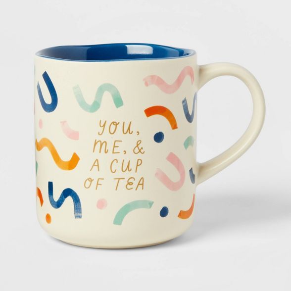 16oz Stoneware You, Me and a Cup of Tea Mug - Opalhouse™ | Target