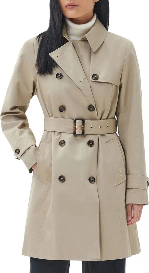 Greta Belted Water Resistant Twill Trench Coat | Nordstrom