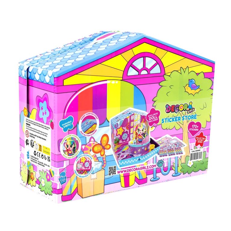 Decora Girlz Sticker Store Playset and Exclusive Bright and Colorful "Art" 5-inch Doll; Ages 4+ | Walmart (US)