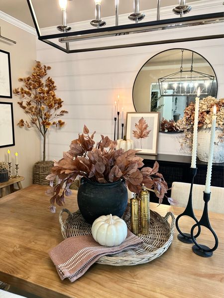 Dining Room Views. Follow @farmtotablecreations on Instagram for more inspiration. Dining Table. Dining Chairs. Loloi x Joanna Gaines. Fall Eucalyptus Tree Sale. Fall Digital Art. Fall Centerpiece. Pottery Barn Vase


For reference: 6 stems shown in vase  

#LTKsalealert #LTKfindsunder50 #LTKhome