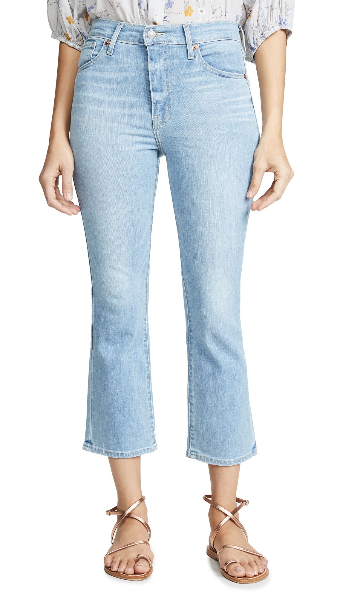 Levi's Mile High Crop Flare Jeans | Shopbop