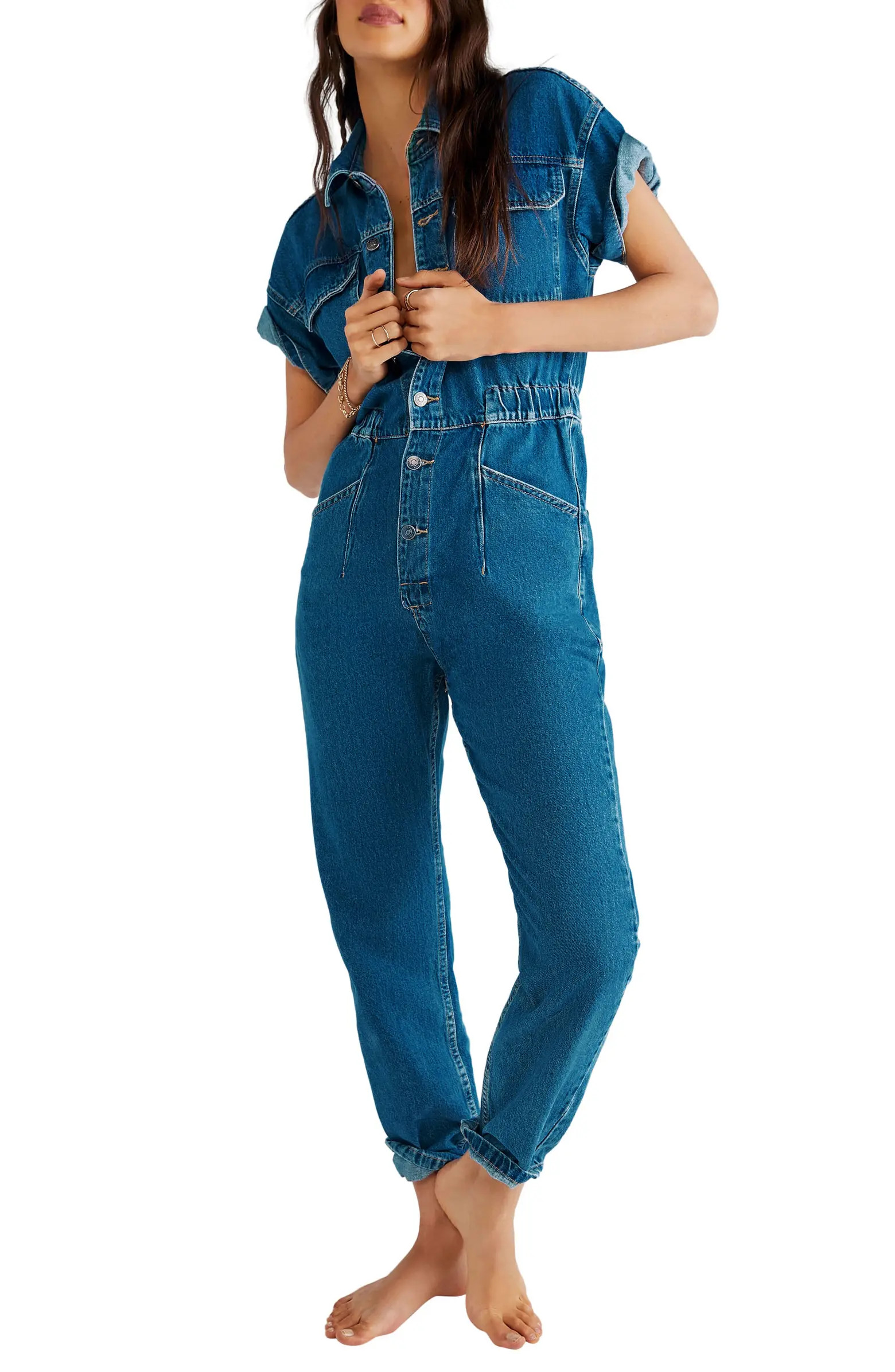 Free People We the Free Marci Denim Jumpsuit | Nordstrom | Nordstrom