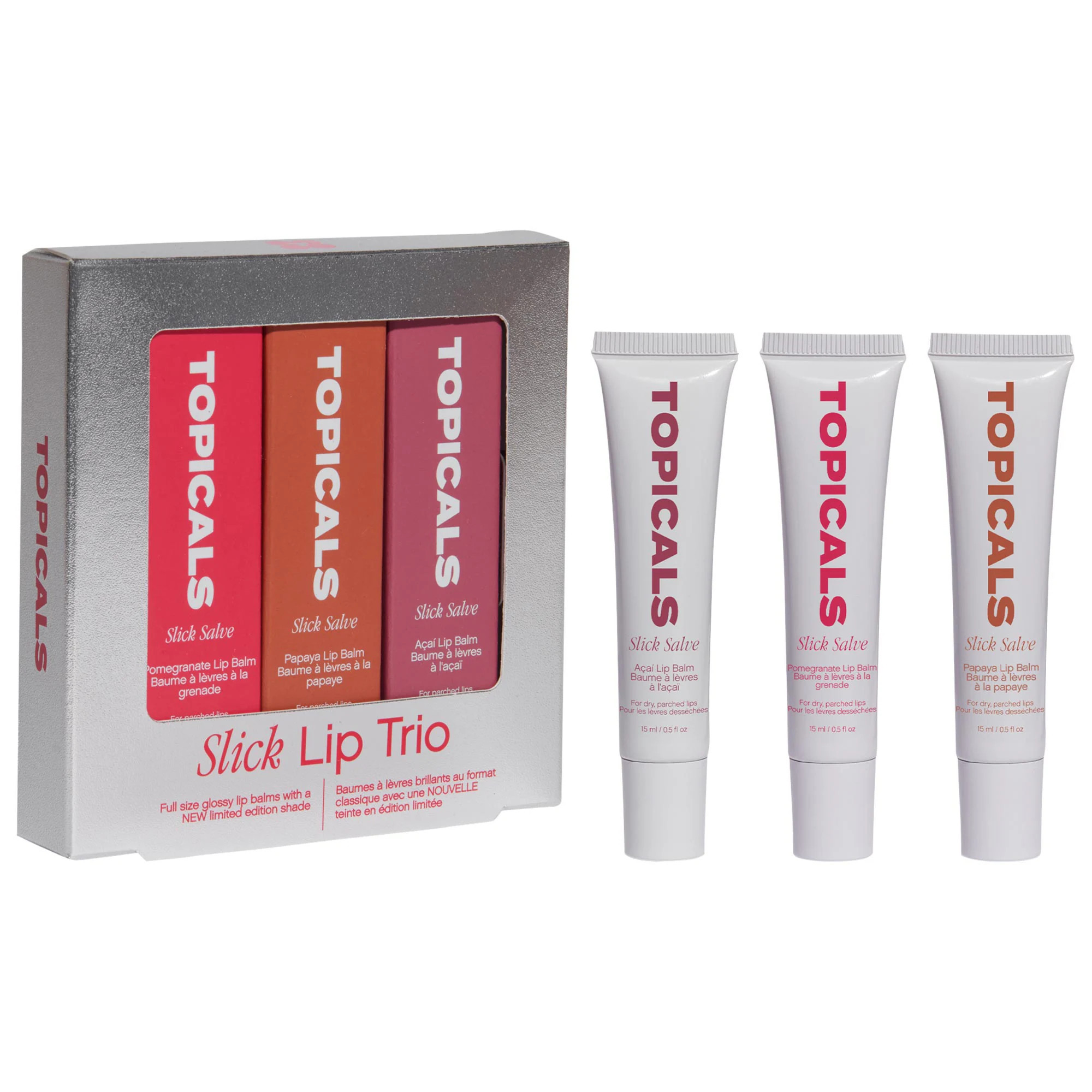 Topicals Slick Salve Glossy Lip Balm Trio | Sephora (US)