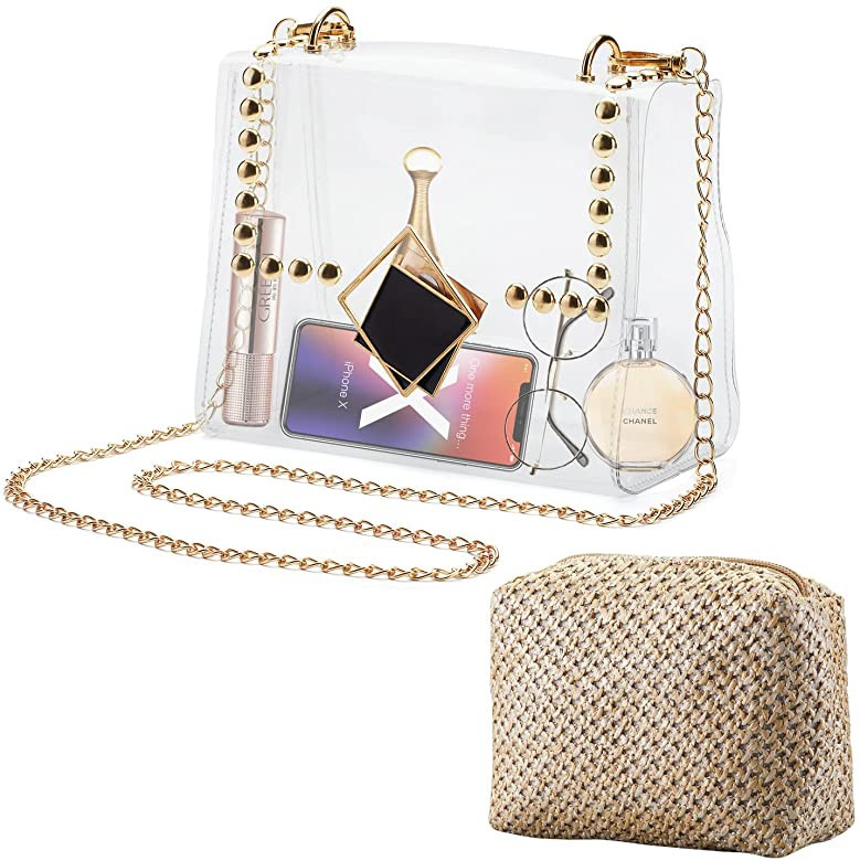 DEPOVTE Clear Purse Concert Stadium Approved, 2 in 1 Multifunctional Handbags, Small Clear Crossb... | Amazon (US)