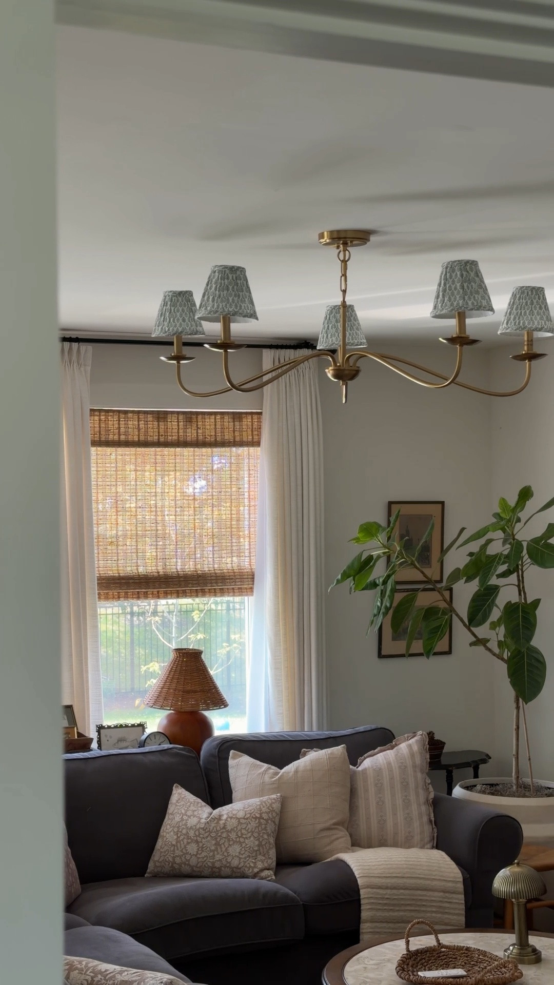 I found the perfect chandelier for low ceilings! We have 8 foot ceilings and mine is hung about 15” from the ceiling and could have been even shorter if I left out the 2 links. I added the shades. I think they add such a unique and cozy touch.

#LTKHome