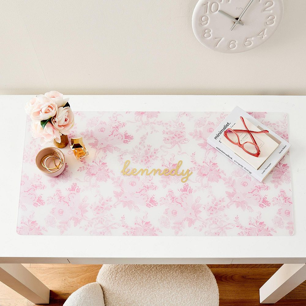 LoveShackFancy Personalized Hard Acrylic Desk Mat (36"x18") | Pottery Barn Teen