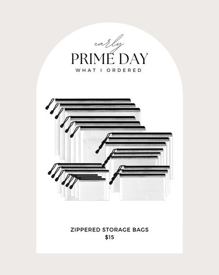 Early Prime Day deal - zippered storage bags. I use these to organize our board games and other misc. things around the house 

#LTKFind #LTKxPrimeDay #LTKsalealert