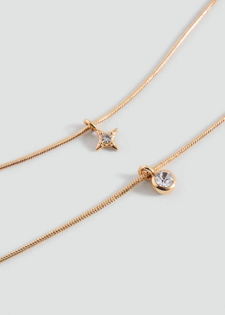 Stone necklace pack gold - Teen - One size - MANGO TEEN | Mango (US/MX/AU)