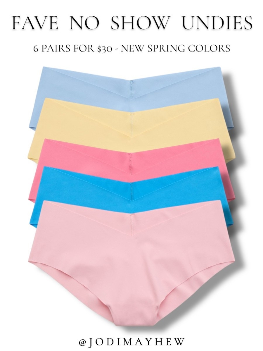 Fave No Show Undies: 6 Pairs For $30 - New Spring Colors

#no #show #cheeky #panty #underwear #undies #seamless #thong #bikini #undergarments #lingerie #intimates #aerie #lounge #wear #active #athleisure    @Aerie #spring #new #colors #sale





#LTKSaleAlert #LTKActive