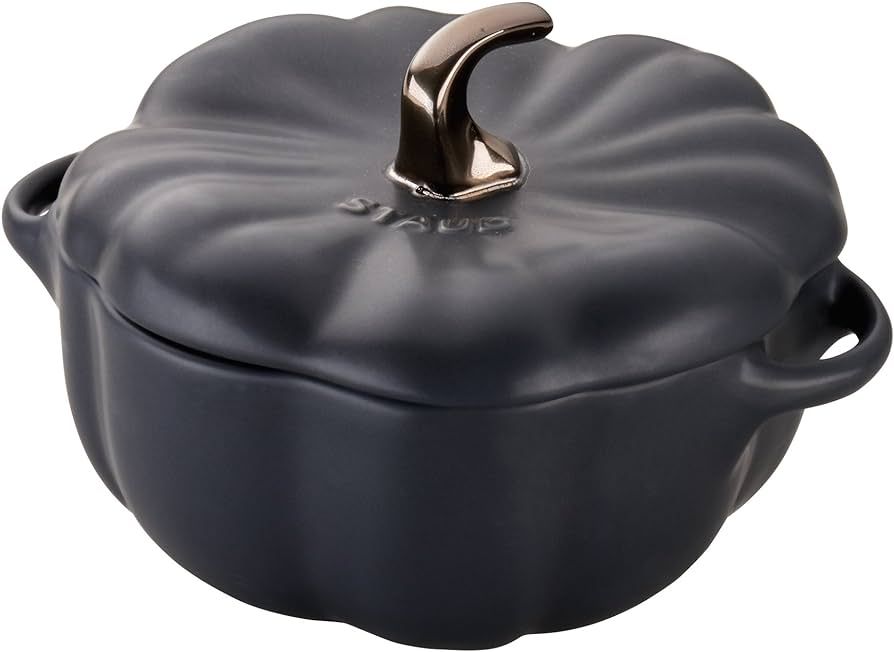 STAUB Ceramic 0.75-qt Petite Ceramic Pumpkin, Oven & Stove Safe up to 572°F, Pumpkin Dish, Ceram... | Amazon (US)
