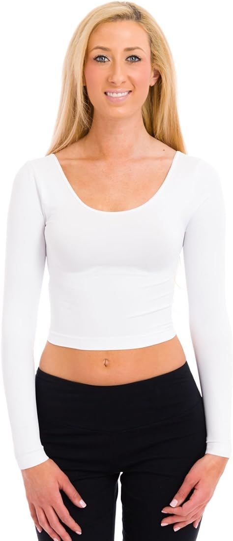 Sugarlips Women's Long Sleeve Crop Top | Amazon (US)