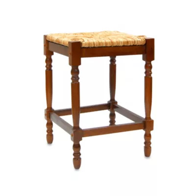 Carolina Chair & Table Company Antique Hawthorne Counter Stool in Walnut | Bed Bath & Beyond