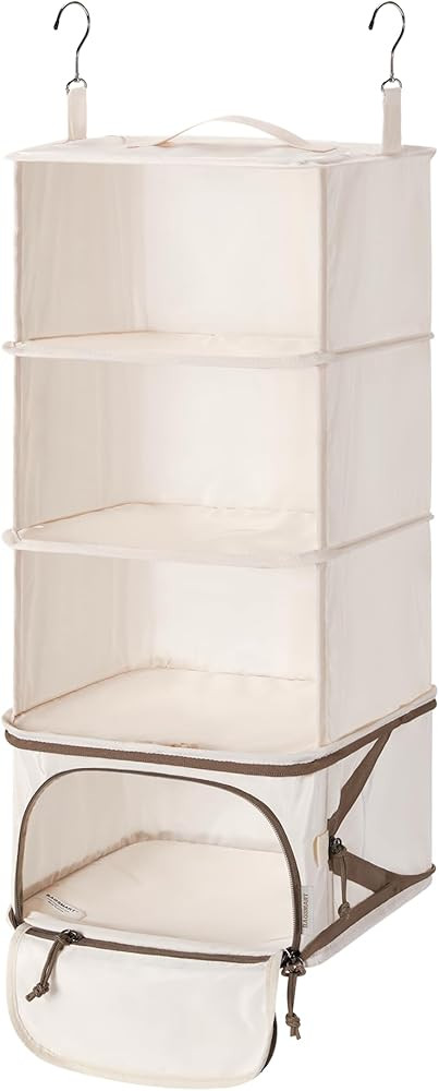 BAGSMART Hanging Packing Cubes for Travel, Hanging Shelves for Suitcases Organizers, Compression ... | Amazon (US)