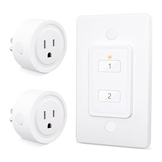 LoraTap Mini Wireless Remote Control Outlet Plug Adapter (2 Pack) with Remote, 2 Channel Wall Swi... | Amazon (US)