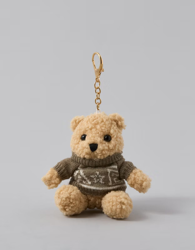 AE Teddy Bear Keychain | American Eagle Outfitters (US & CA)