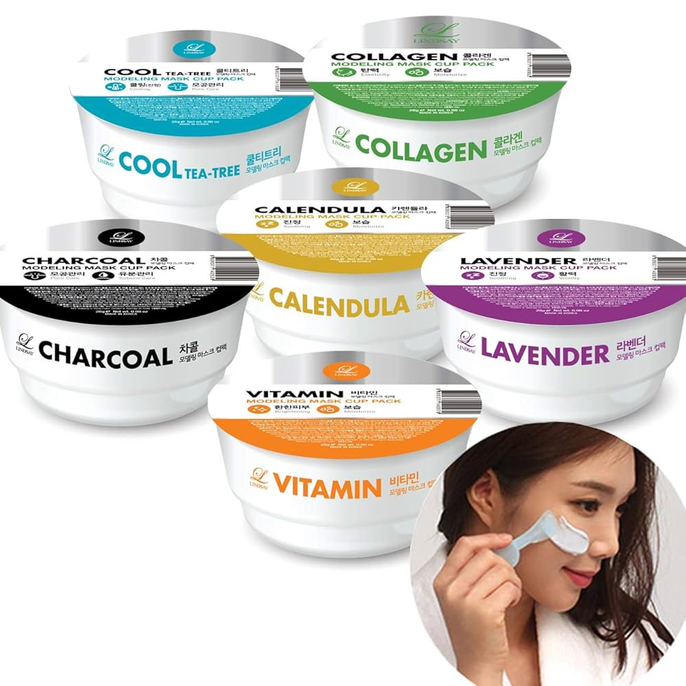 Face mask skincare - Facial mask - Korean skin care - Jelly mask set for women and men - 6 cup va... | Amazon (US)