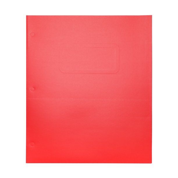 Pen + Gear Two Pocket Paper Folder, Solid Red Color, Letter Size | Walmart (US)