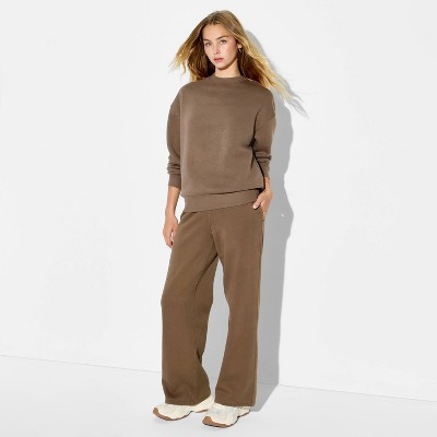 Women's Oversized Pullover Sweatshirt - Wild Fable™ Espresso XXS | Target