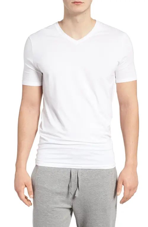 Tommy John Cool Cotton High V-Neck Undershirt in White at Nordstrom, Size X-Large | Nordstrom