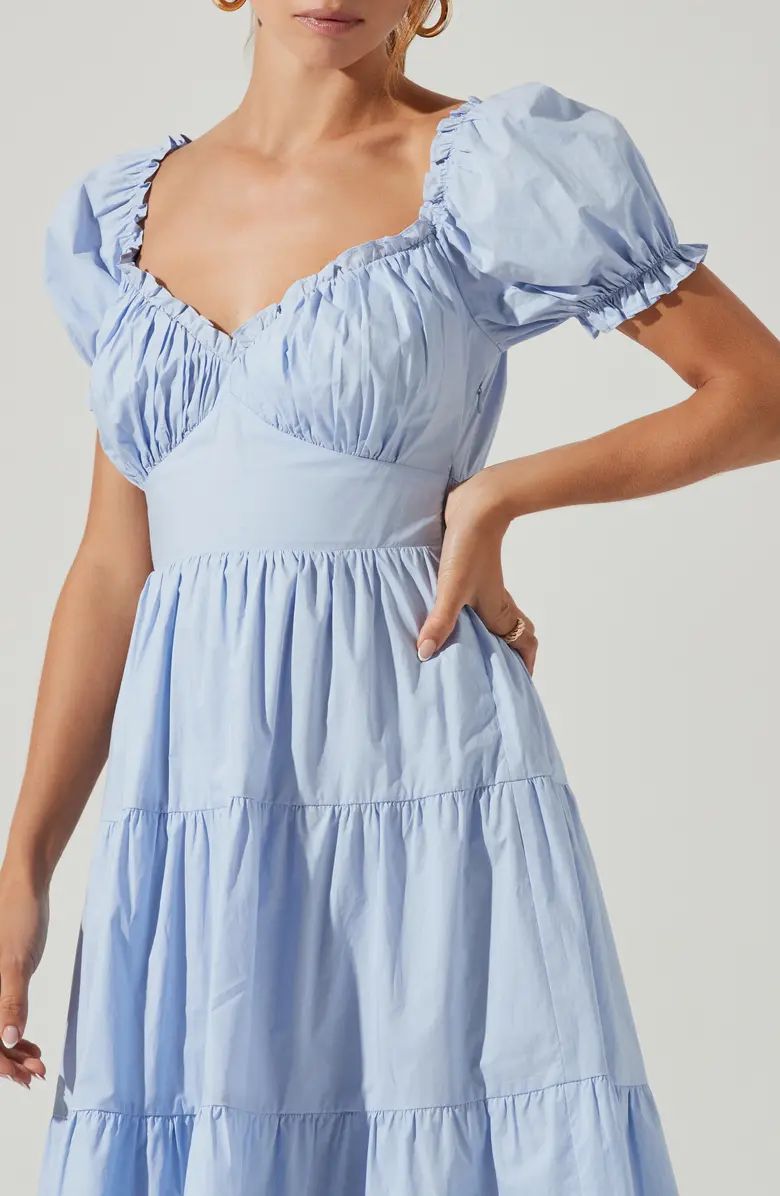 Sweetheart Neck Tiered Ruffle Cotton Dress | Nordstrom