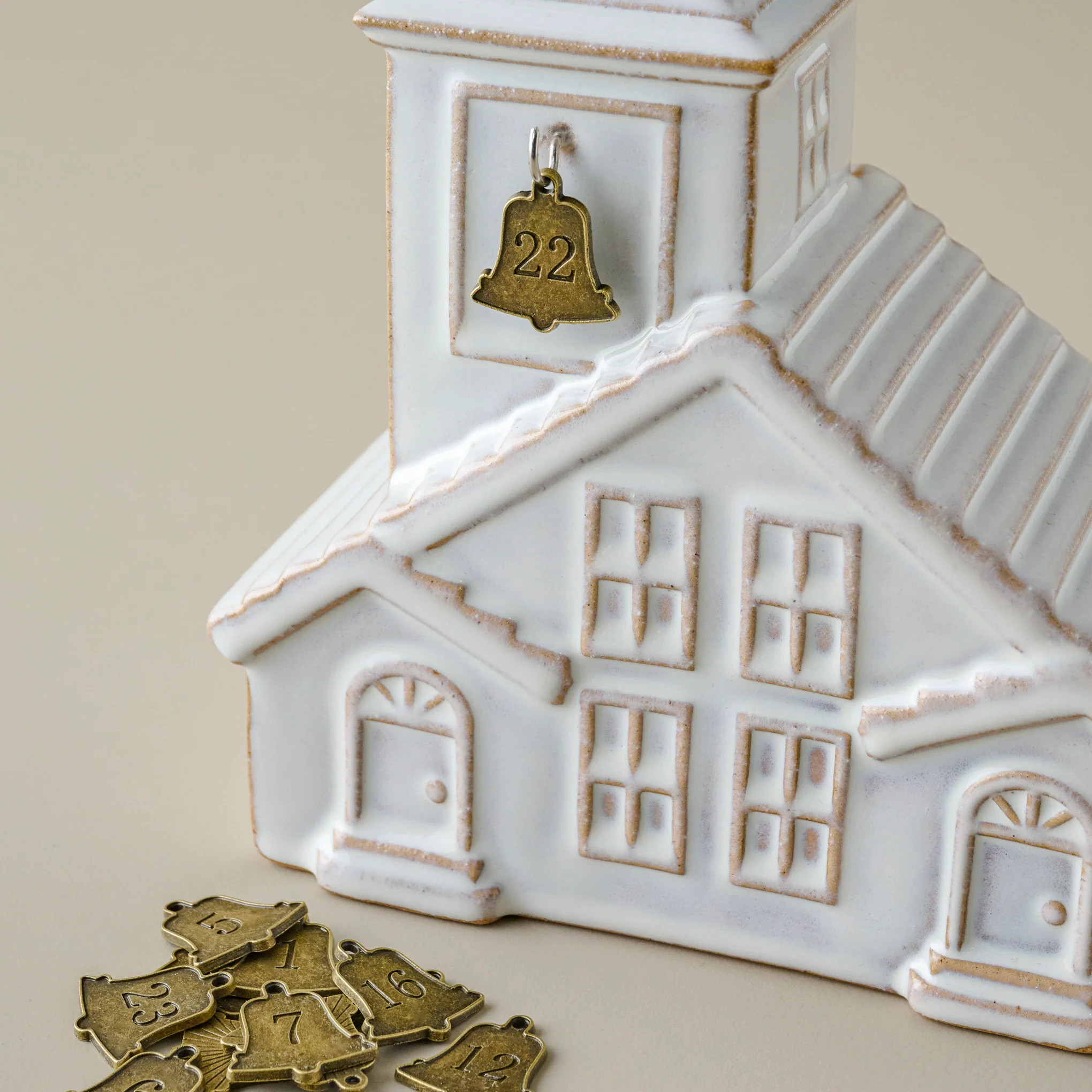 Ceramic Church Bell Countdown to Christmas | Magnolia