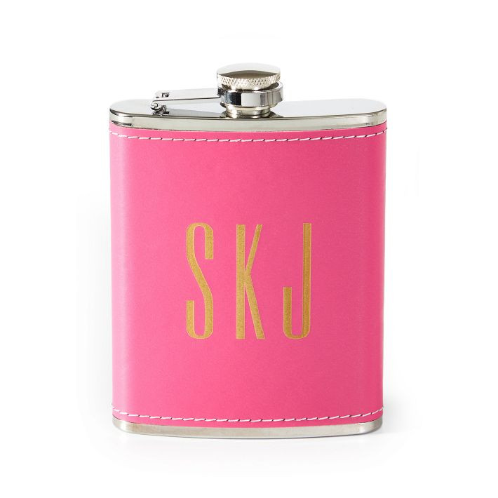 Leather Wrapped Flask | Mark and Graham