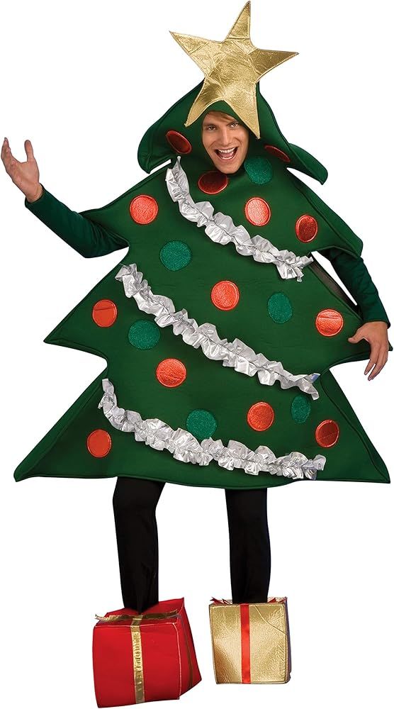 Amazon.com: Rubie's Christmas Tree Costume with Present Shoe Covers, As Shown, Standard : Clothin... | Amazon (US)