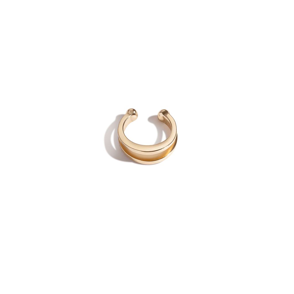 Lean On Me Gold Ear Cuff | AUrate New York