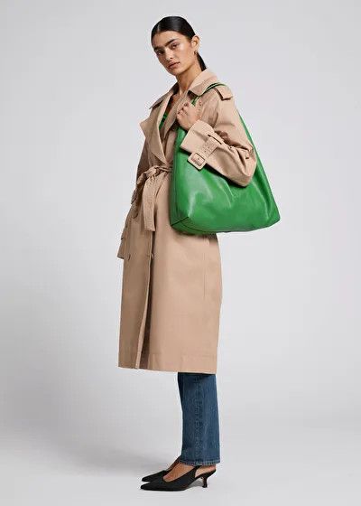 Relaxed Long-Fit Trench Coat | Beige Long Coat | Spring Coat | Trench Coat Outfits | Work Outfit | & Other Stories US