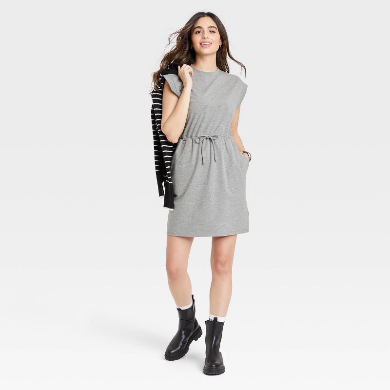 Women's Short Sleeve Extended Shoulder A-Line Dress - A New Day™ | Target