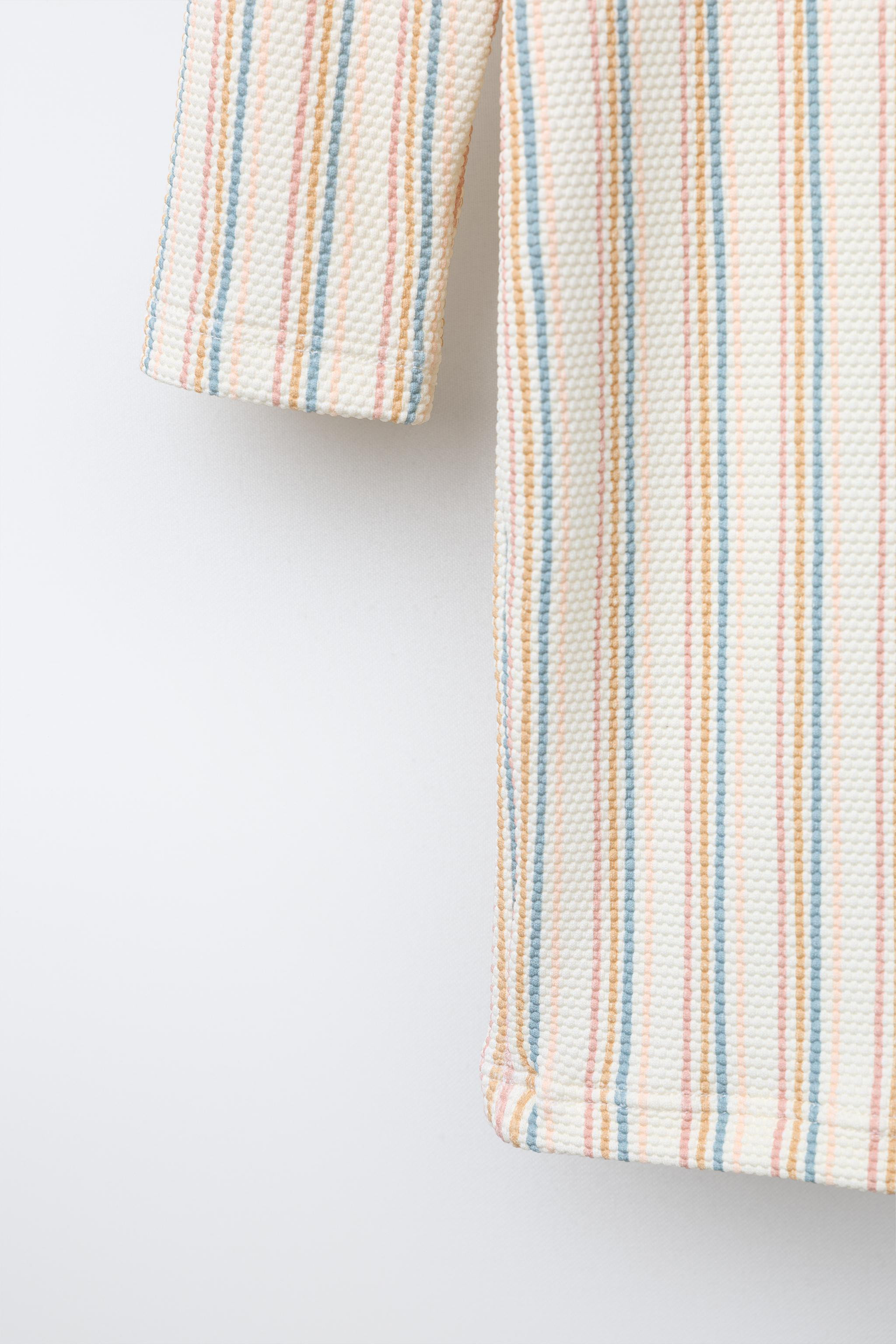 1-6 YEARS/ STRIPED TEXTURED SWIMSUIT | Zara US