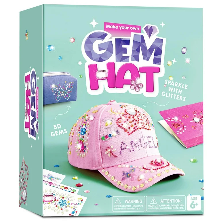 SYNCFUN Pink Baseball Cap Gem Art Set,  Arts And Crafts for Kids Ages 6-8-12, Art Supplies Birthd... | Walmart (US)