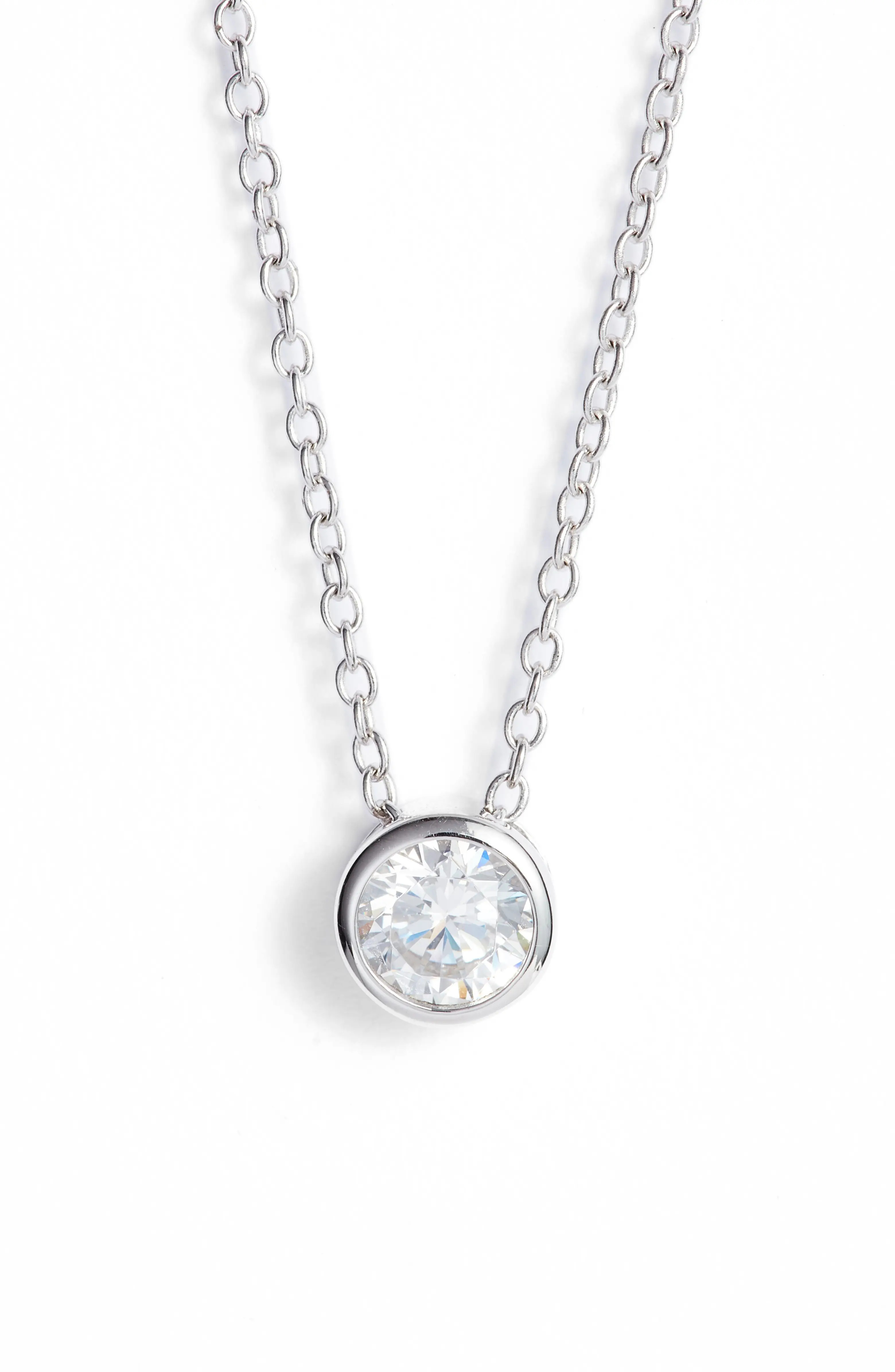 0.5 ct tw Cubic Zirconia Pendant Necklace | Nordstrom